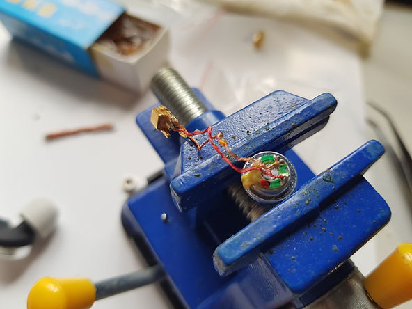 Building earphones by hand