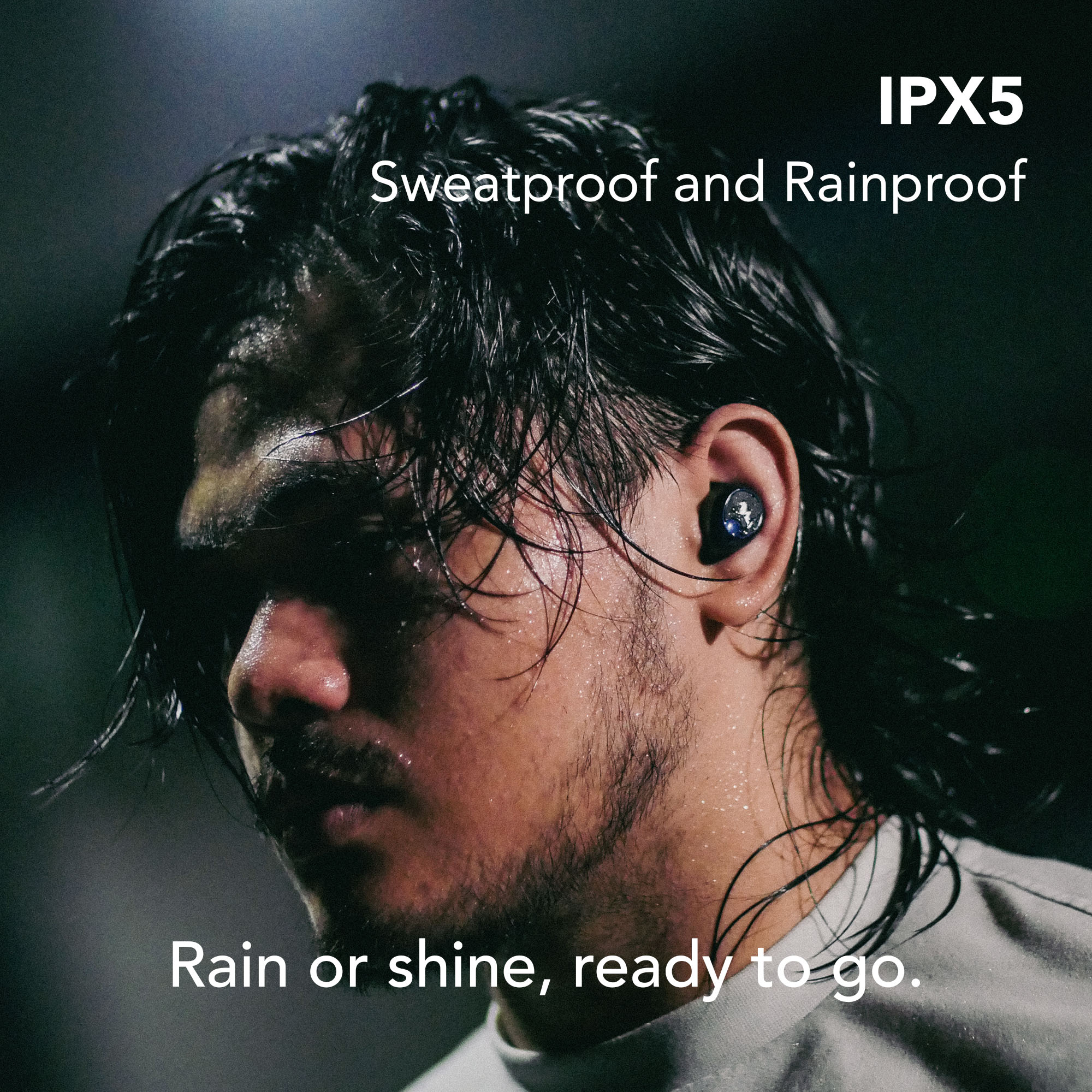 IPX5 waterproof